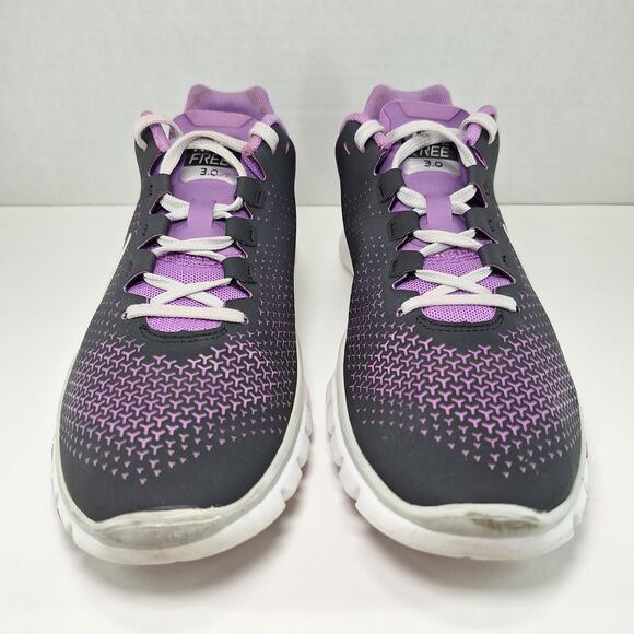 Nike Free 3.0 Gray Purple Running Sneakers Shoes 512237-014 Women's Size 8 - Picture 5 of 14